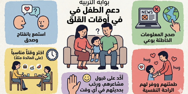 8 نصائح لدعم أطفالكم وراحتهم وقت النزاعات والحروب